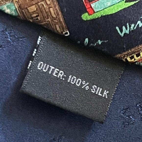 Pubs of Ireland Craft Toe 100% Silk All Over Print - Picture 5 of 6